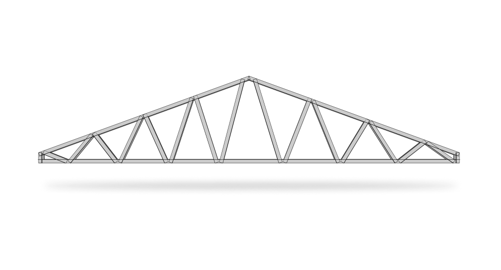 Cabriada de cubierta para techos de Steel Framing